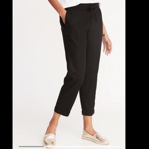 Linen Cropped Pants